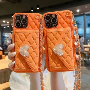 패션 넥 스트랩 핸드백 카드 홀더 슬롯 지갑 커버 아이폰 X XS XR 6 7 8 11 <span class=keywords><strong>12</strong></span> 13 14 15 16 플러스 프로 맥스 케이스 - Product Image 3