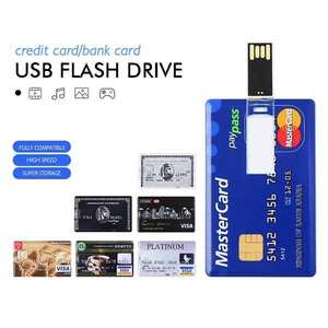 Disque mémoire en plastique LOGO personnalisé en vrac cadeau d'affaires promotionnel clé USB stylo 16g 8g 32g carte de crédit clés USB - Product Image 2