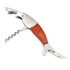 Sacacorchos de Acero Inoxidable con Forma de Pez, Abridor de Botellas de Vino y Cerveza, Diseño Creativo, 12.7 cm, Hecho en Yangjiang - Product Image 3