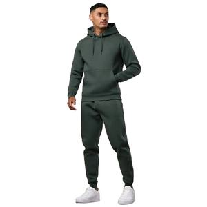 Conjunto Deportivo Personalizado de Alta Calidad para Hombre, Sudadera con Capucha y Pantalones Deportivos Holgados, Transpirables, 100% Algodón, Felpa, Casual, Grueso - Product Image 1