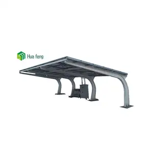 Hot Sale Waterproof Photovoltaic Panel steel Solar Mounting System Car Parking Shed Solar Carport