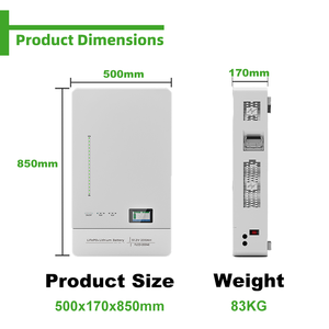 EnergyCreative 48V 51,2 V 200Ah Paquete de batería LiFePO4 montado en la pared Fosfato de hierro y litio para uso doméstico Paquete de batería de iones de litio - Product Image 2