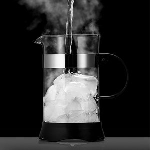 Cafetera y Tetera Francesa de Vidrio de Borosilicato y Acero Inoxidable, Gran Capacidad con Tapa, Vidrio Transparente Fácil de Limpiar - Product Image 5