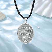 Merryshine Protection Amulette 925 Sterling Silver Saint St Patrick Religieux Médaille Pendentif Collier