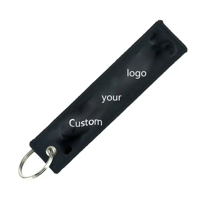 Top sale embroidered keychain/key tag/jet tags Custom.