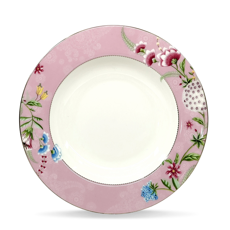 Assiette à soupe 8.5 "rose