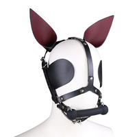 Nouveau style de jouets sexuels : Masque SM en cuir avec cagoule, Gag en forme de tête d'âne, et ensemble de Gags et Ball Gags pour adultes
