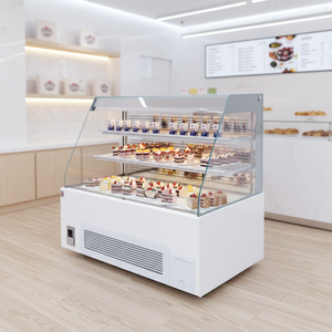 <span class=keywords><strong>Vitrina</strong></span> <span class=keywords><strong>Vertical</strong></span> con Iluminación LED, <span class=keywords><strong>Vitrina</strong></span> para Pasteles, Refrigerador para Exhibición en Pastelerías y Tiendas de <span class=keywords><strong>Postres</strong></span> - Product Image 1