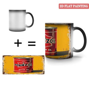 Mug Magique Révélateur de Chaleur Noël Surprise Noir Givré 11oz en Céramique - Product Image 4