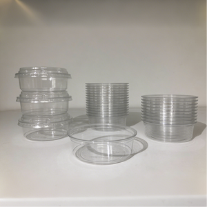 <span class=keywords><strong>PET</strong></span>-Kunststoff Kuchenverpackungsbox Lebensmittelechter Transparenter Lebensmittelbehälter Runde Salatverpackungsbox mit Klappdeckel - Product Image 3