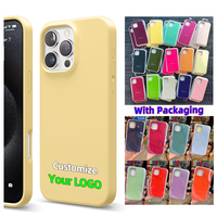 Coque de téléphone portable en silicone liquide personnalisée pour iPhone 6 6S 7 8 X Xr Xs 11 Se 12 13 Mini 14 15 16 Pro Max Plus