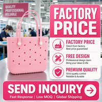 Sac de plage personnalisé en EVA rose avec fermeture à bouton, imperméable, grande capacité, pour une utilisation en plein air en été, vente en gros, OEM, étiquette privée