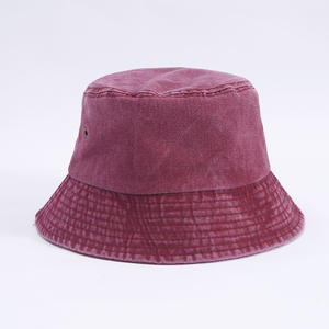 Wholesale OEM Fisherman Cap Classic <b>Bucket</b> <b>Hat</b> for <b>Women</b> for Men 4 Season Stonewashed Caps Multiple Colors Vacation <b>Hat</b> - Product Image 5