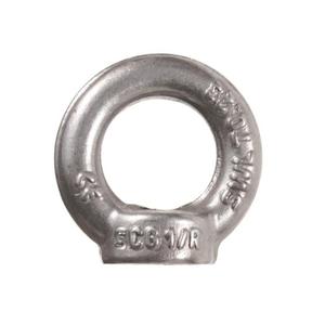 Boulon à œil femelle forgé en acier inoxydable certifié CE DIN 582 AISI 304 filetage M3/M4 Application à tête plate industrielle - Product Image 1