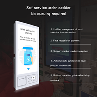 Kiosque automatique de paiement en libre-service avec écran tactile de 21,5 pouces, lecteur de codes-barres pour restaurant, retrait d'espèces et commande automatique
