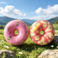 Jouet en forme de cornet de glace ou de beignet en PU souple et croustillant, patte de chat, pour adultes et enfants - Édition de la rentrée scolaire et de Noël
