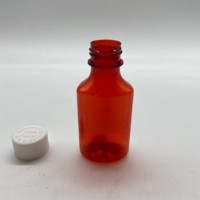 1oz 2oz 3oz 4oz RX PET ambre bouteille de sirop contre la toux bouteille de médecine liquide orale bouteilles en plastique