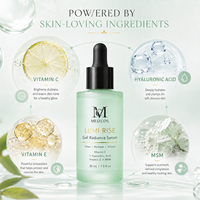 Sérum Visage Éclatant Hydratant OEM ODM Lumi Rise Gel Radiance à la Vitamine C, Acide Hyaluronique, Vitamine E et MSM 30ml – Soin Marque Privée