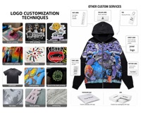 Sweat-shirt à capuche zippé personnalisé avec impression graphique intégrale pour homme, streetwear oversize, imprimé The Dream, style hip-hop, en coton