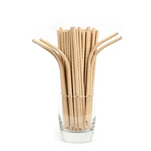 6mm*197mm Paper Straws Biodegradable Paper Straws White Biodegradable Straws With Customized Package