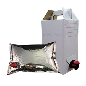 Tas BIB Dalam Kotak dengan Keran Keran Plastik 1L-220L Gratis Sampel Tas Kemasan Jus Air Susu Anggur Dispenser Dalam Kertas Karton - Product Image 4