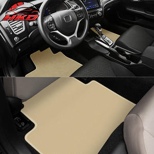 พรมปูพื้นสำหรับฮอนด้า แอคคอร์ด 4 ประตู 13-17 ไลเนอร์ด้านหน้าด้านหลังกำมะหยี่สีเบจพรมกันลื่น 4 ชิ้น - Product Image 2