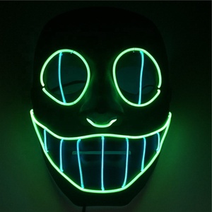 En <span class=keywords><strong>la</strong></span> <span class=keywords><strong>noche</strong></span> <span class=keywords><strong>de</strong></span> DJ Cosplay decoración luminiscente máscara <span class=keywords><strong>de</strong></span> Halloween fiesta <span class=keywords><strong>de</strong></span> diseño - Product Image 2