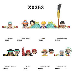 MOC Mattoncini Personaggi Cartone Animato <span class=keywords><strong>One</strong></span> Piece Compatibili Mini Puzzle Educativo da Assemblare Action Figure Blocchi di Costruzione Giocattolo Idea Regalo - Product Image 4