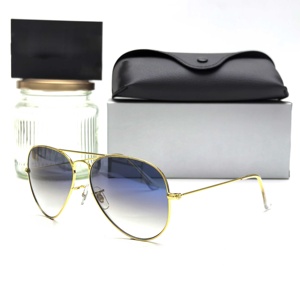 Lunettes de soleil classiques de haute qualité, best-seller, couleur bleue, pour hommes, modèle 3025 - Product Image 1