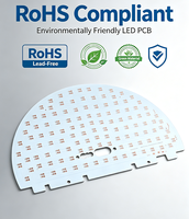 Fabricant de circuits imprimés personnalisés OEM ODM, MCPCB carré en aluminium LED, 1,6 mm 35 μm cuivre ENIG