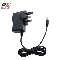 Adaptateur secteur AC 12V 1A à 3 broches UK, ignifuge, de qualité professionnelle, alimentation 12W pour systèmes de sécurité