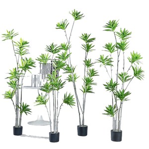 Planta Artificial de Bambú y Lirio Meng Jie, de 30cm a 190cm, Decoración de Interior para Sala de Estar - Product Image 5