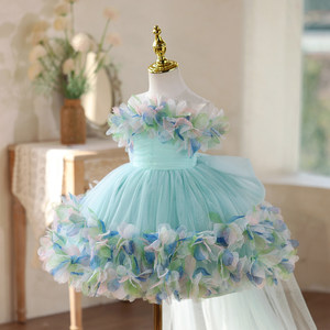 Abito Corto da Principessa Senza Maniche per Bambine, Stile Mori, Nuova Collezione 2026, per Compleanni, Spettacoli di Pianoforte e Performance Teatrali - Product Image 5