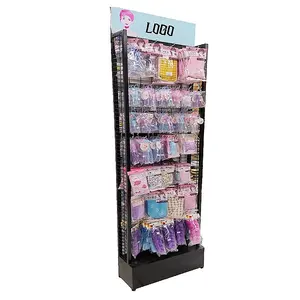 Supermarket Retail Kitchen Hand Tools Bag Cosmetics Jewelry Phone Accessories Metal Hook Display Rack Stand
