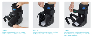 Botte de marche orthopédique à fixation courte pour cheville, à prix d'usine, pour la fixation de l'articulation de la cheville et la tendinite d'Achille - Product Image 3