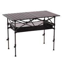 Vente directe d'usine de table pliante de camping de nouvelle conception, table de pique-nique portable durable, personnalisable et réglable