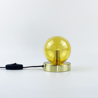 Lámpara de Mesa LED de Diseño Moderno de Mediados de Siglo, Color Amarillo, para Decoración de Hotel, Bar, Comedor, Sala de Estar y Lectura