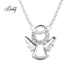 תליון כנפי מלאך ללא ניקל מגורשי <span class=keywords><strong>swarovski</strong></span> גבישי חג המולד מתנה מתנה מתנה מתנה מתנה מתנה מתנה מתנה לתינוק - Product Image 1