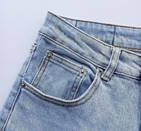 Jeans personnalisés de haute qualité pour hommes, coupe slim, patchwork, perforés, élastiques, amincissants, jambes étroites