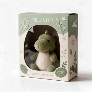 Kids Toy Stuffed Animals Packaging Color Printed Paper <b>Card</b> Folding Packing Boxes PVC Window Custom Boxes Own Logo Packaging Box - Product Image 6