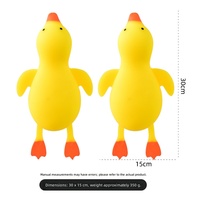 Jouets anti-stress réalistes en forme d'oie, Squishies non toxiques en TPR à rebond lent, jouet à presser créatif, balle anti-stress pour adultes