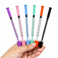 Seringues jetables de qualité médicale stériles bleues, vertes, jaunes avec aiguille 1 ml, 0,5 ml, 0,3 ml en acier inoxydable
