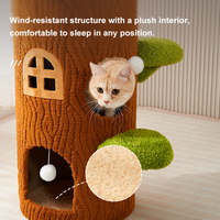Fabricante al por mayor Sisal Scratcher Cat Climbing Frame House Cozy Large Multi-Level Cat Tree Tower con Sisal Scratching Post