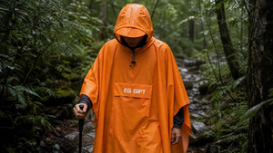 Couverture à capuche en plastique imprimée avec logo personnalisé, poncho de survie 3-en-1, imperméable pour le camping en plein air et la randonnée - Product Image 3