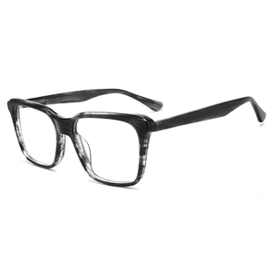 Lunettes de lecture optiques de haute qualité avec logo personnalisé, monture carrée vintage bleue, monture intégrale en TR90, lentilles de qualité supérieure, position optimale pour les hommes - Product Image 3