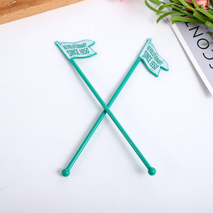 Agitador de cócteles de plástico con diseño de copo de nieve para mezclar café, té y bebidas - Product Image 5