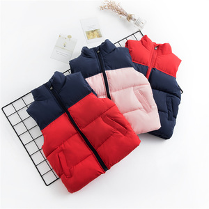 <span class=keywords><strong>Gilet</strong></span> en polyester pour enfants, automne-hiver, garçons, doublé, épais, chaud, color block, col roulé <span class=keywords><strong>zippé</strong></span>, imperméable, maternelle - Product Image 2