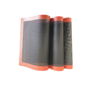 Cao cấp không dính Silicone <span class=keywords><strong>Baking</strong></span> Mat cho bánh mì lò lót đục hấp lưới Pad - Product Image 6