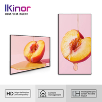 Pantalla LCD Comercial de Señalización Digital de 21.5/32/43/50/55/65 Pulgadas HD Slim para Montaje en Pared con Software CMS
