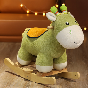 Vente directe du fabricant de <span class=keywords><strong>cheval</strong></span> à <span class=keywords><strong>bascule</strong></span> en peluche <span class=keywords><strong>licorne</strong></span> rose comme cadeau d'anniversaire pour les filles - Product Image 4